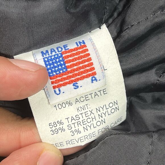 VTG Gold Rush Motorsports Varsity Wool Leather Jacket Purple Gold Sz XL - Picture 15 of 15